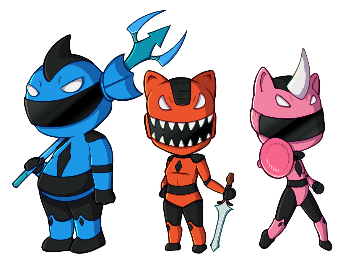 Chibi X-Knights For Use in Kickstarter